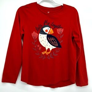 Girls XL Organic Cotton Long Sleeve fall 2025 boho whimsy T Shirt